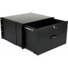 Príslušenstvo do racku Lanview RAD115BL, 6U, 19-palcové, oválne, 482 mm, 50 kg, čierne