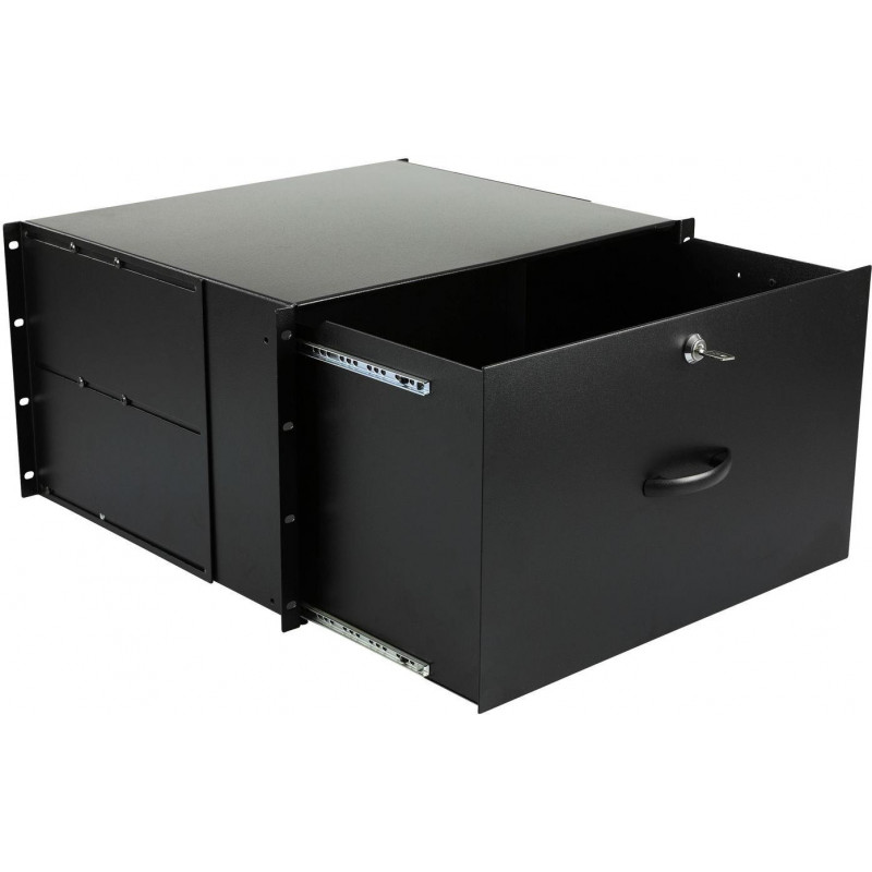 Príslušenstvo do racku Lanview RAD115BL, 6U, 19-palcové, oválne, 482 mm, 50 kg, čierne