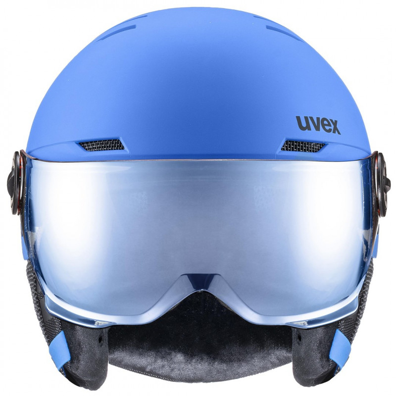 UVEX Rocket jr. Visor detská lyžiarska prilba, modrá matná