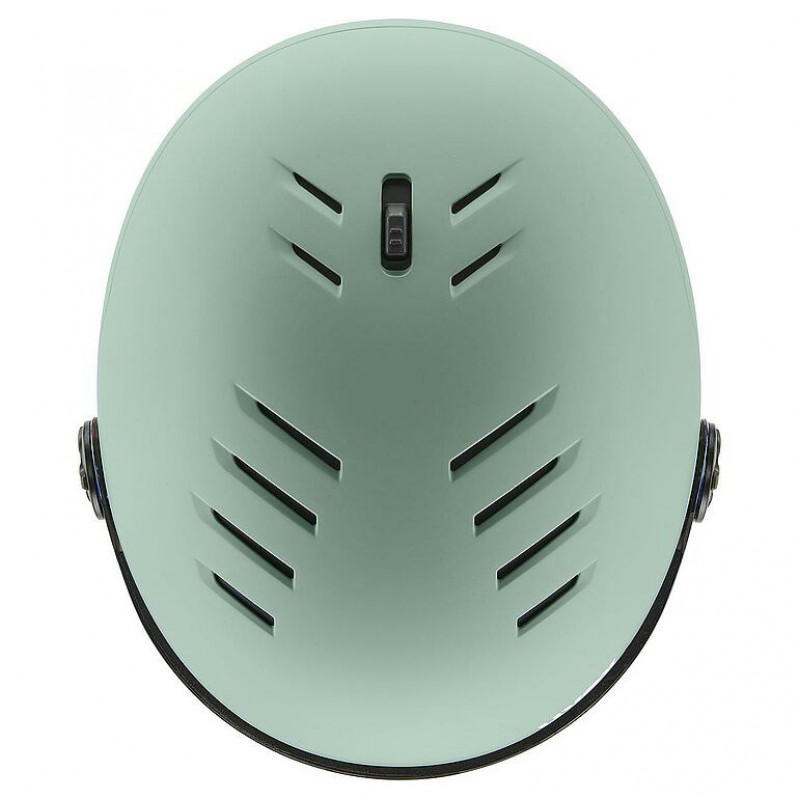 Lyžiarska prilba UVEX Wanted Visor, 58-61 cm (L), zelená