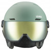 Lyžiarska prilba UVEX Wanted Visor, 58-61 cm (L), zelená