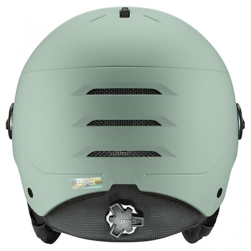Lyžiarska prilba UVEX Wanted Visor, 58-61 cm (L), zelená