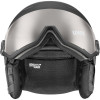 Lyžiarska prilba UVEX Wanted Visor pro V, čierna matná