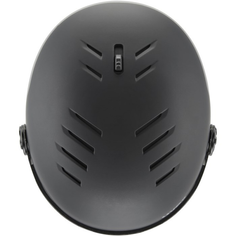 Lyžiarska prilba UVEX Wanted Visor pro V, čierna matná