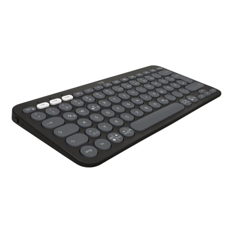 Logitech Pebble Keys 2 K380s Bluetooth klávesnica (920-011803), grafitová, francúzske rozloženie
