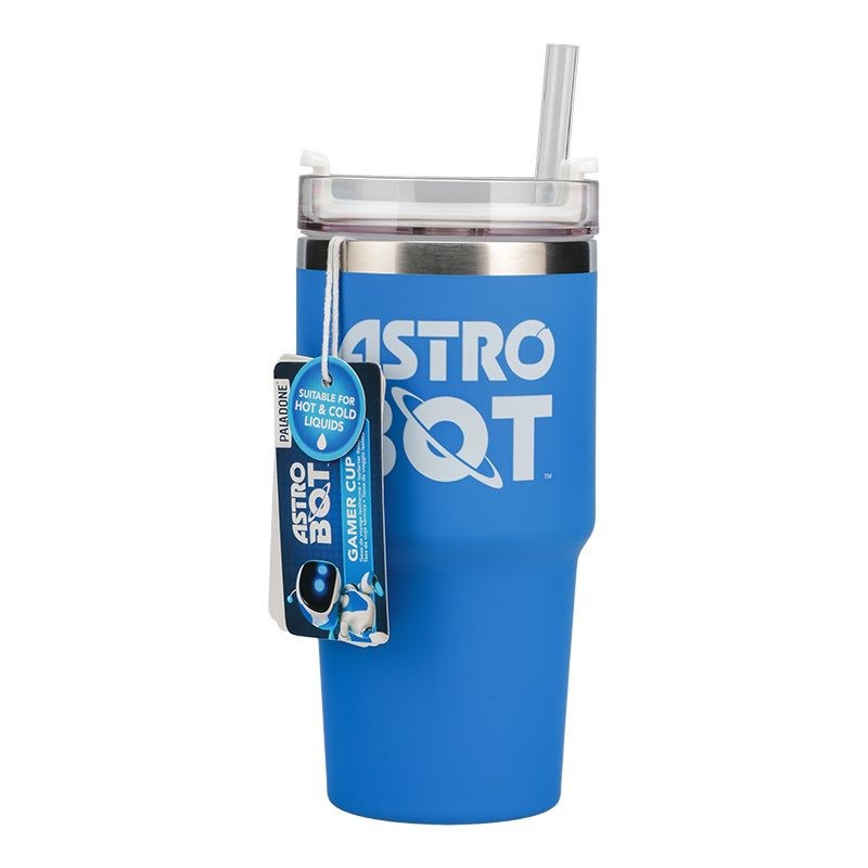 Paladone PP15504AB Astro Bot cestovný hrnček, 600 ml, modrý