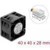 Delock 67651 DC axiálny ventilátor 24 V, 40 x 40 x 28 mm
