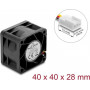 Delock 67651 DC axiálny ventilátor 24 V, 40 x 40 x 28 mm
