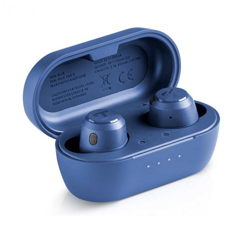 Teufel REAL BLUE TWS 3 skutočne bezdrôtové in-ear Bluetooth slúchadlá, oceľovomodrá