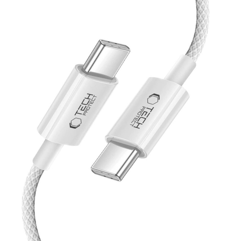 Tech-Protect Ultraboost Lite USB-C / USB-C kábel PD60W/3A 200 cm, Cool Grey