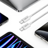 Tech-Protect Ultraboost Lite USB-C / USB-C kábel PD60W/3A 200 cm, Cool Grey