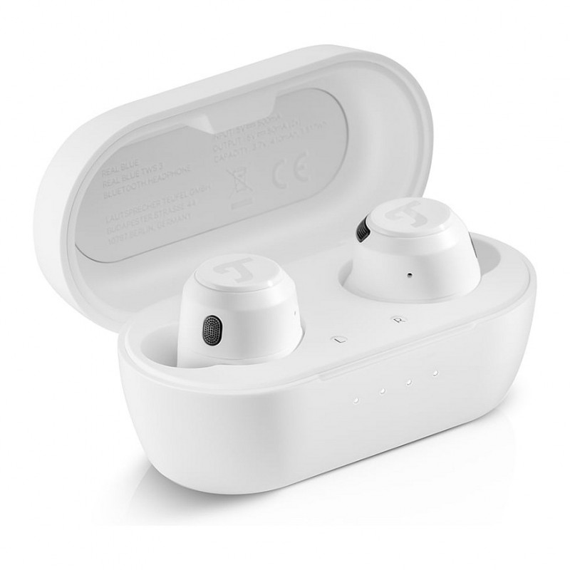 Teufel REAL BLUE TWS 3 skutočne bezdrôtové in-ear Bluetooth slúchadlá, čisto biela