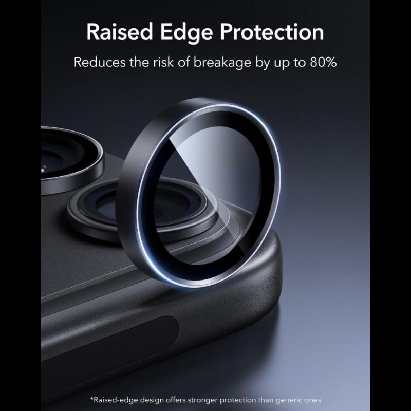ESR Armorite ochrana fotoaparátu pre Apple iPhone 18 Pro / 18 Pro Max, čierna