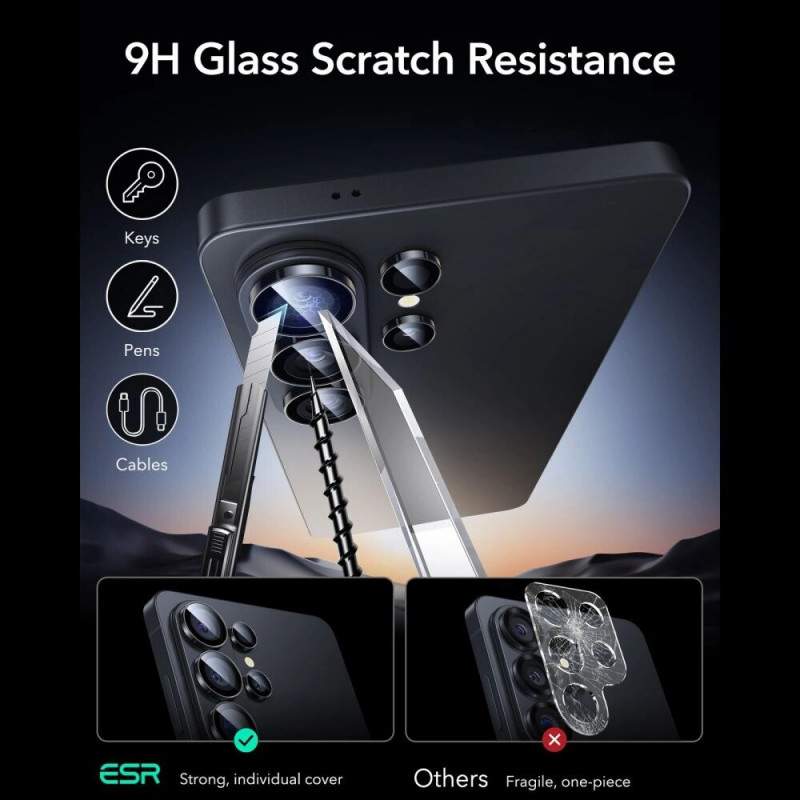 ESR Armorite ochrana fotoaparátu pre Samsung Galaxy S26 Ultra, čierna