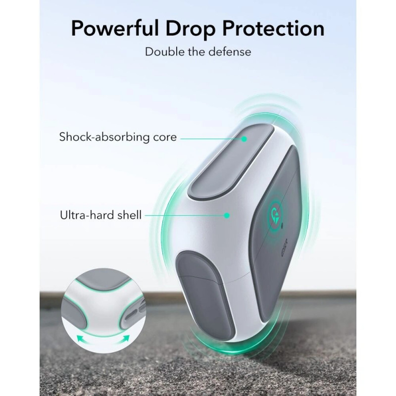 ESR Orbit HaloLock MagSafe puzdro pre Apple AirPods Pro 3, biele