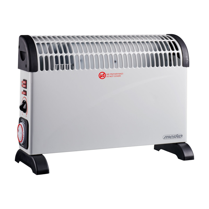 Mesko MS 7741w Konvektorový ohrievač s časovačom a turbo ventilátorom, 2000 W, biely