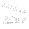 Vláknový adaptér LogiLink FA02LC8 LC Duplex, 12 kusov, s prírubou, fialový