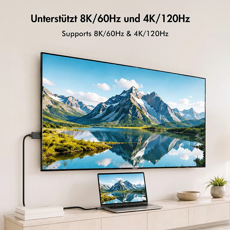 Kábel LogiLink CUA0121 USB 3.2 Gen2 Type-C, C/M na DP/M, obojsmerný, 8K/60 Hz, kovový, čierny, 3 m