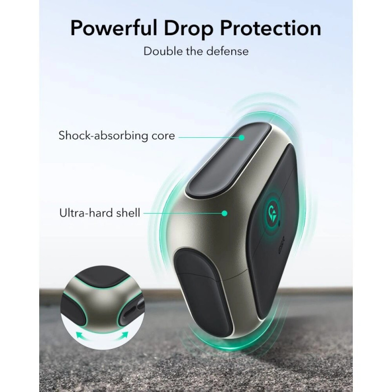 ESR Orbit HaloLock MagSafe puzdro pre Apple AirPods Pro 3, Titanium