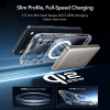ESR Classic Hybrid MagSafe puzdro s tvrdeným sklom pre Apple iPhone 17 Pro Max, priehľadné