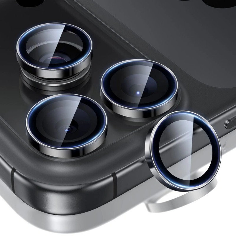 ESR Armorite ochrana fotoaparátu pre Apple iPhone 14 Pro / 14 Pro Max / 15 Pro / 15 Pro Max / 16 Pro / 16 Pro Max / 17 Pro / 17 Pro Max, čierna (ESR931)