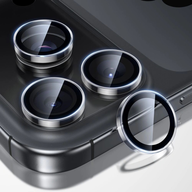ESR Armorite ochrana fotoaparátu pre Apple iPhone 14 Pro / 14 Pro Max / 15 Pro / 15 Pro Max / 16 Pro / 16 Pro Max / 17 Pro / 17 Pro Max, číra (ESR932)