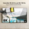 LogiLink CH0126 HDMI kábel, A/M na A/M, 8K/60 Hz, 48 Gbps, kov, nylon, čierny/sivý, 10 m