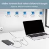 LogiLink PA0418 stolná nabíjačka USB-A/C, 100 W, GaN, 6 portov, 2x USB-A (QC), 4x USB-C (PD), biela