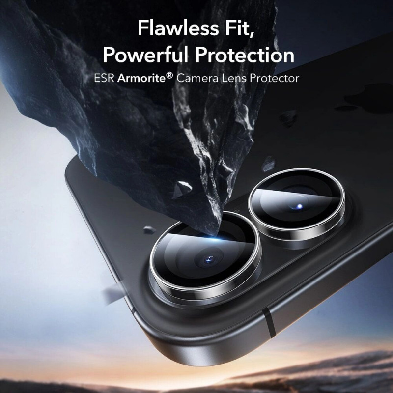 ESR Armorite ochrana fotoaparátu pre Apple iPhone 16 / 16 Plus / 17, číra (ESR930)