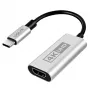 LogiLink CUA0115 USB 3.2 Gen1 Type-C adaptér, C/M na HDMI-A/F, 4K/60 Hz, kovový, čierny/strieborný, 0,15 m