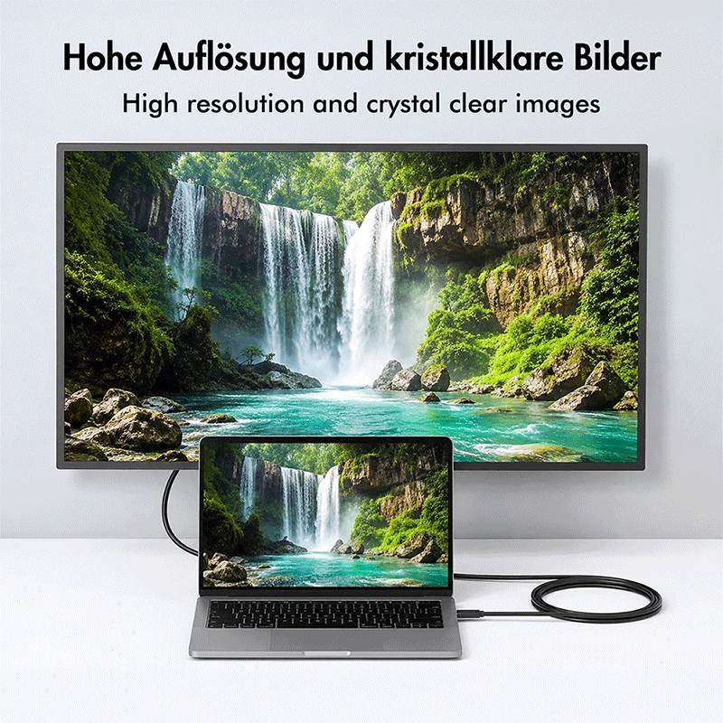 Kábel Logilink UA0473 USB 3.2 Gen1 Type-C, C/M na DVI-D/M, 1080p/60 Hz, čierny, 1,8 m