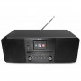 Xoro HMT 620 all-in-one stereo internetové rádio s CD prehrávačom, DAB+, FM, Spotify, Bluetooth, čierna (SAT100373)