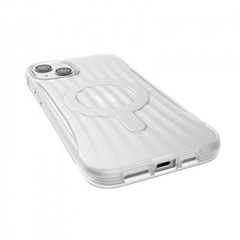 X-Doria Raptic Clutch MagSafe puzdro pre Apple iPhone 14 Plus / 15 Plus, priehľadné