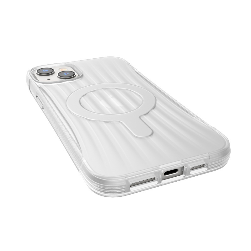 X-Doria Raptic Clutch MagSafe puzdro pre Apple iPhone 14 Plus / 15 Plus, priehľadné