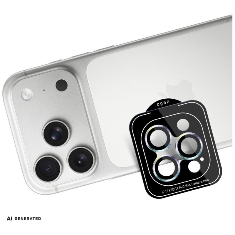 3MK Lens Protection Pro ochrana objektívu fotoaparátu pre Apple iPhone 18 Pro / 18 Pro Max, tvrdené sklo, dúhová