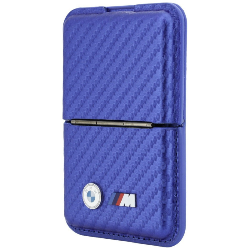 BMW M Carbon Metal Logos MagSafe peňaženka, modrá