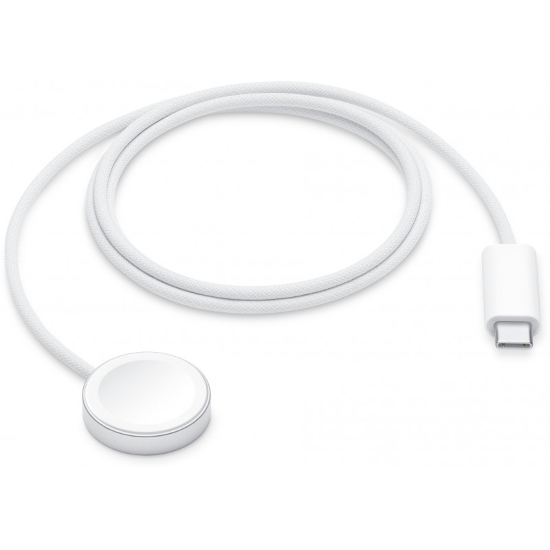 Apple Magnetická rýchlonabíjačka na hodinky s káblom USB-C (1 m), biela, ML434ZM/A