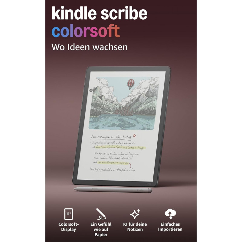 Čítačka elektronických kníh Kindle Scribe Colorsoft, 64 GB, grafitová