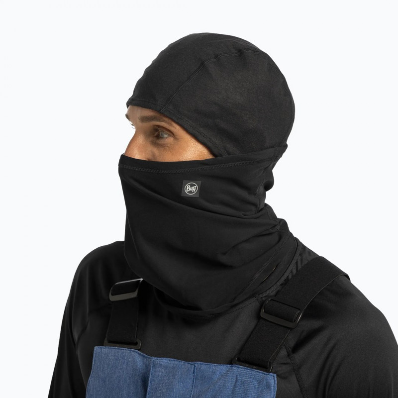 BUFF Tech Fleece sklopná balaclava čierna