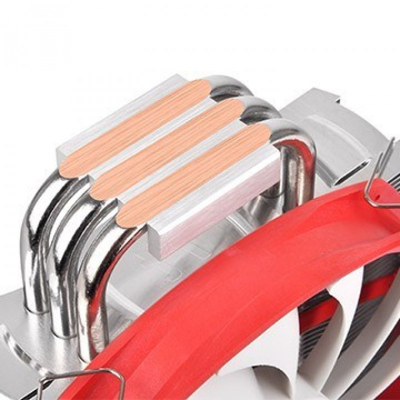 Thermaltake NiC L32 chladič CPU, 140 mm ventilátor PWM, hliník a meď, červená, biela