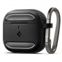Spigen odolné puzdro Rugged Armor pre Apple AirPods 4, matná čierna