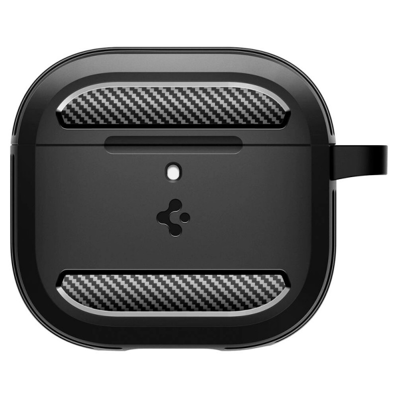 Spigen odolné puzdro Rugged Armor pre Apple AirPods 4, matná čierna
