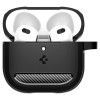 Spigen odolné puzdro Rugged Armor pre Apple AirPods 4, matná čierna