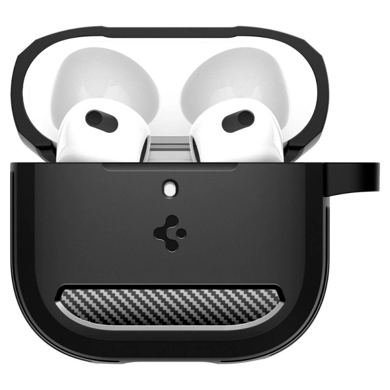 Spigen odolné puzdro Rugged Armor pre Apple AirPods 4, matná čierna