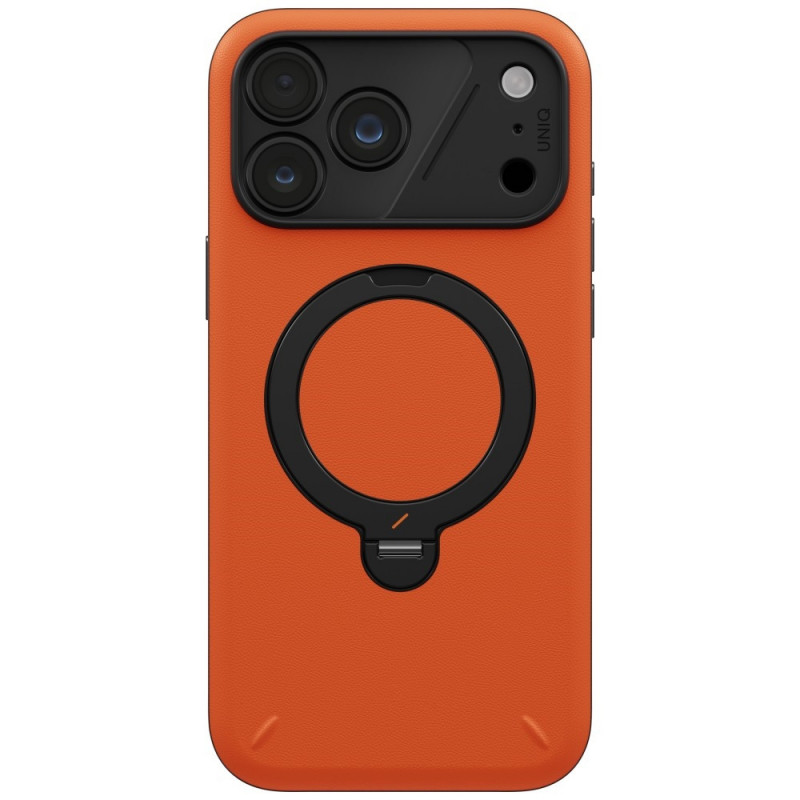 UNIQ Elix puzdro pre Apple iPhone 18 Pro Max / 17 Pro Max, 360 Rotating Kickstand, oranžové