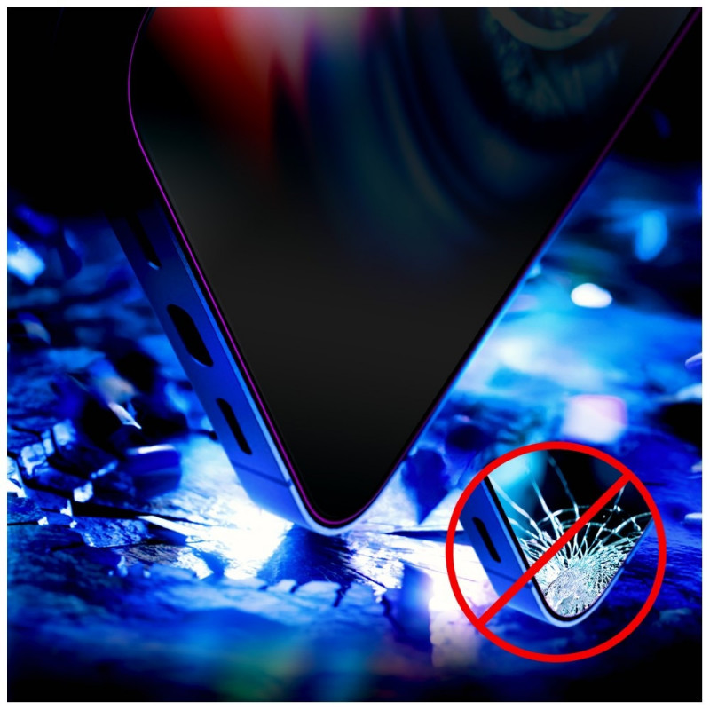 3MK HardGlass Max Privacy ochranné tvrdené sklo proti videniu z uhla s aplikátorom pre Samsung Galaxy S25 Edge, čierne