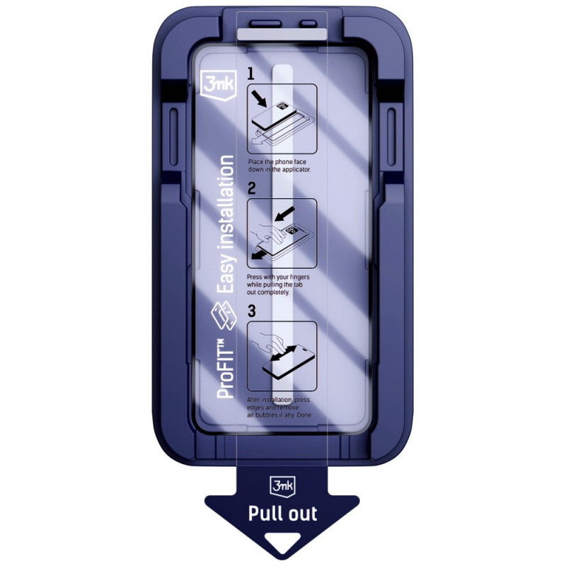 3MK HardGlass Max tvrdené sklo s aplikátorom pre Apple iPhone 13 / 13 Pro / 14 / 16e / 17e, čierne