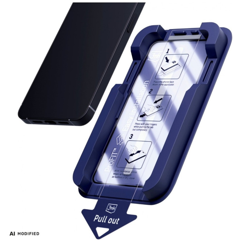 3MK HardGlass Max tvrdené sklo s aplikátorom pre Samsung Galaxy S25 Ultra, čierna