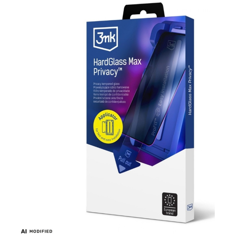 3MK HardGlass Max Privacy tvrdené sklo s aplikátorom pre Google Pixel 10A, čierne
