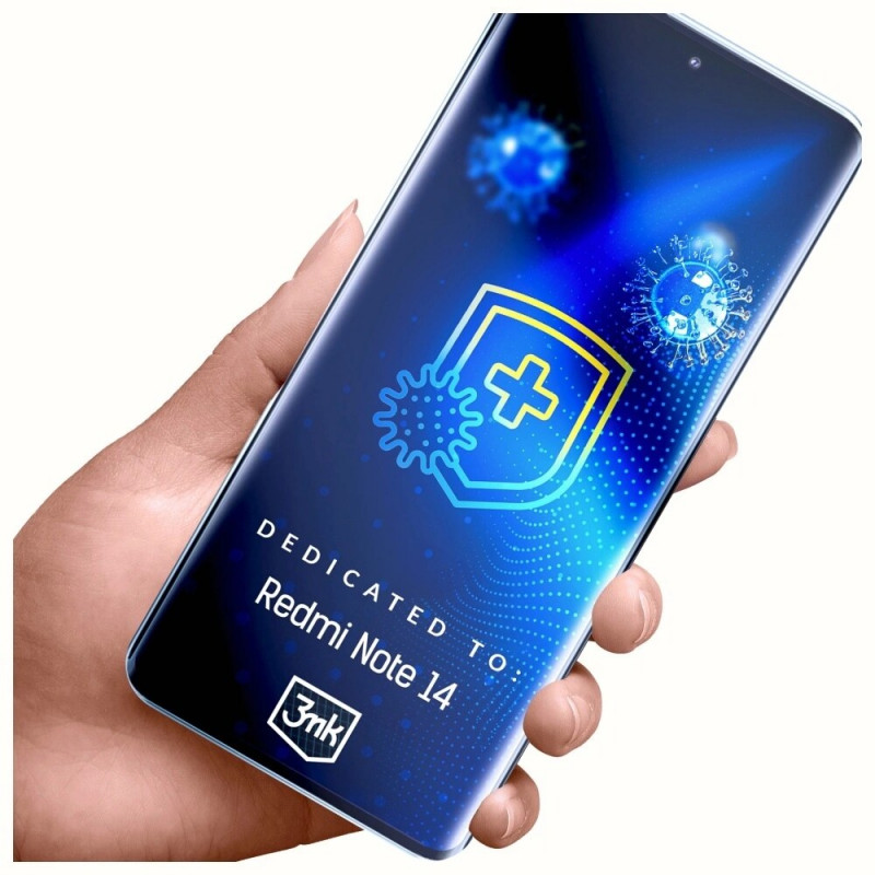3MK SilverProtection+ Xiaomi Redmi Note 14 4G antimikrobiálna ochranná fólia